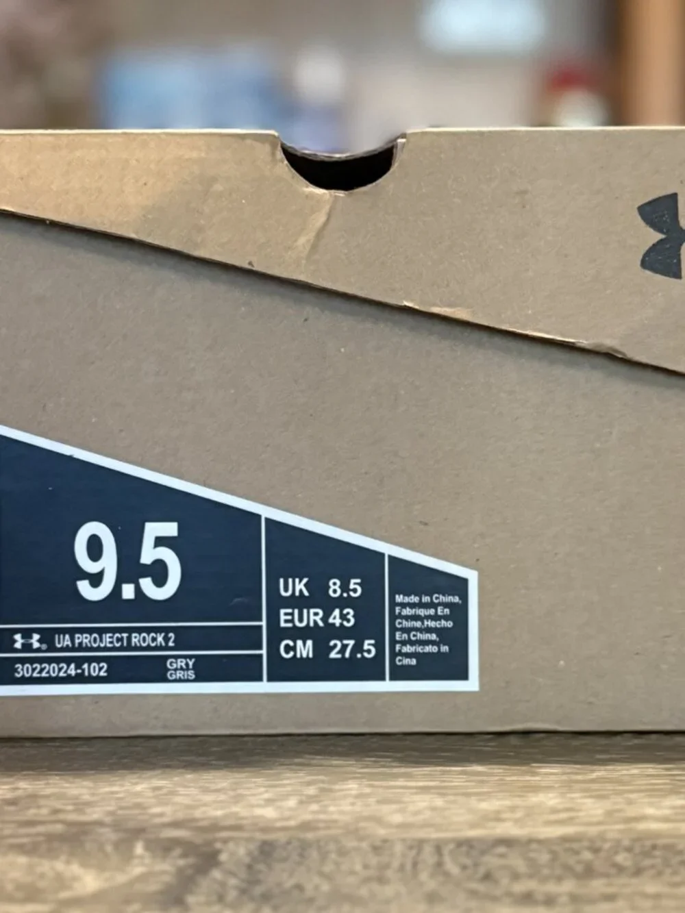 Under Armour Project Rock 2 Training Shoes Size 9.5